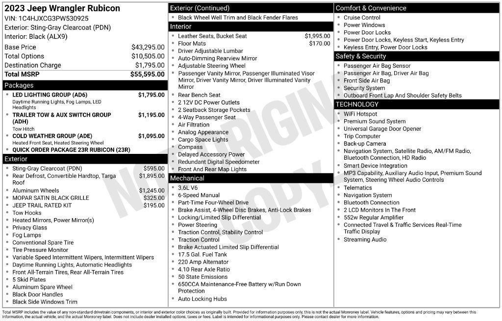 2023 Jeep Wrangler Rubicon