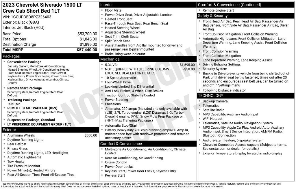 2023 Chevrolet Silverado 1500 LT