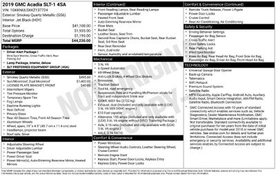 2019 GMC Acadia SLT