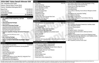 2026 GMC Yukon Denali Ultimate