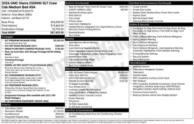 2026 GMC Sierra 2500 HD SLT