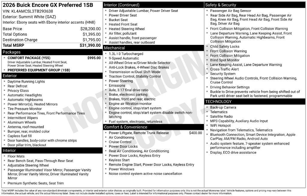 2026 Buick Encore GX Preferred - Photo 41