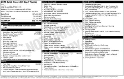 2026 Buick Encore GX Sport Touring
