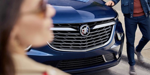 The front grille of the 2023 Buick Enclave