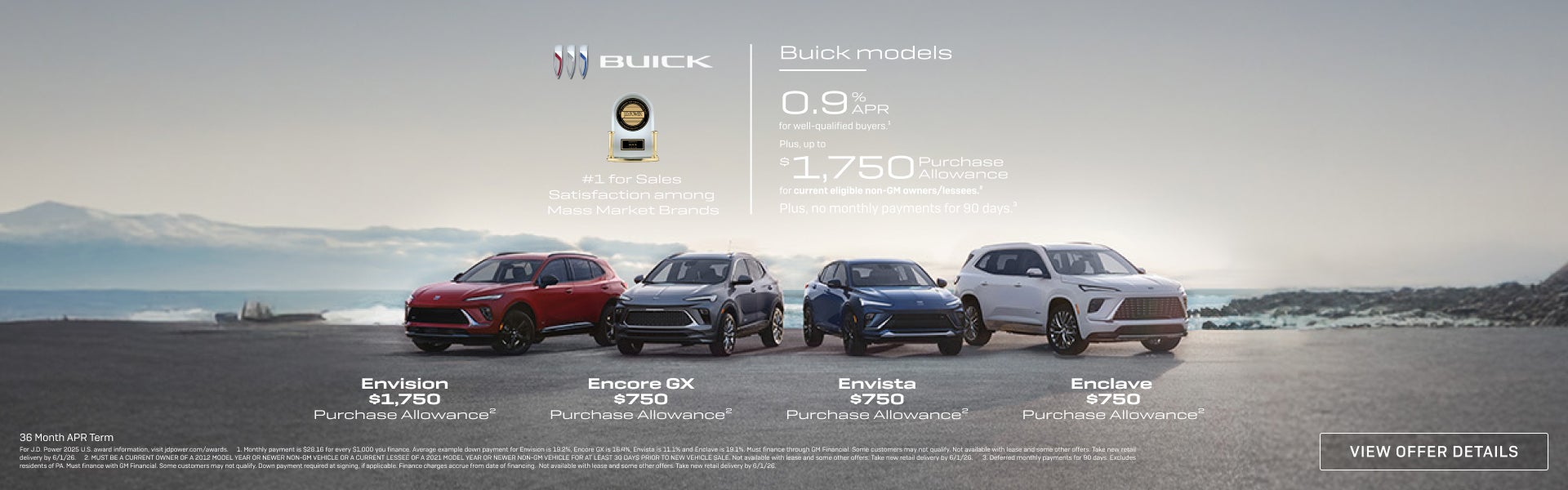 0.9% APR FOR 36 MONTHS
FOR WELL-QUALIFIED BUYERS.1

Plus, up to $1,750 PURCHASE ALLOWANCE for cur...