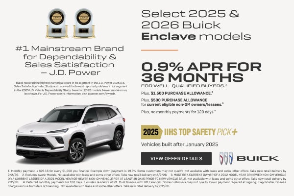 0.9% APR FOR 36 MONTHS 
FOR WELL-QUALIFIED BUYERS.1

Plus, $1,500 PURCHASE ALLOWANCE. 2

Plus, $5...