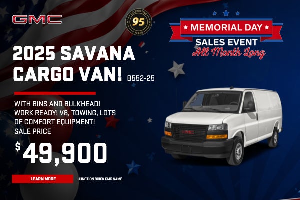 2025 Savana Cargo Van! B552-25